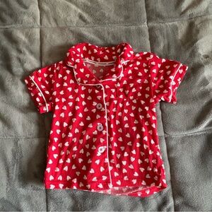 Catherine Malandrino Red Heart Kids Pajama Set